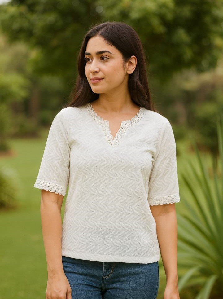 Linen Look Embroidery Fabric